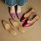 Tessia Genuine Leather Heels