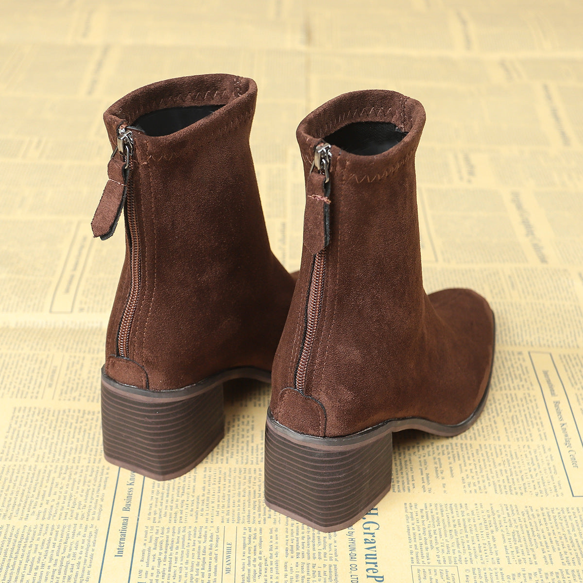 Vynce | Women Side Zip Heeled Boots