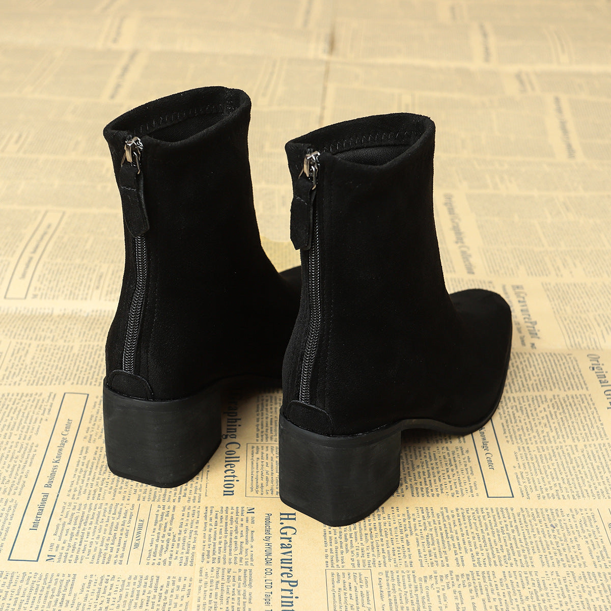 Vynce | Women Side Zip Heeled Boots