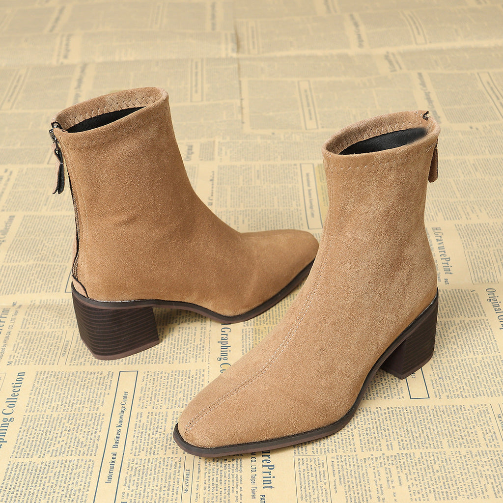 Vynce | Women Side Zip Heeled Boots