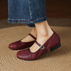 Sela Genuine Leather Flats