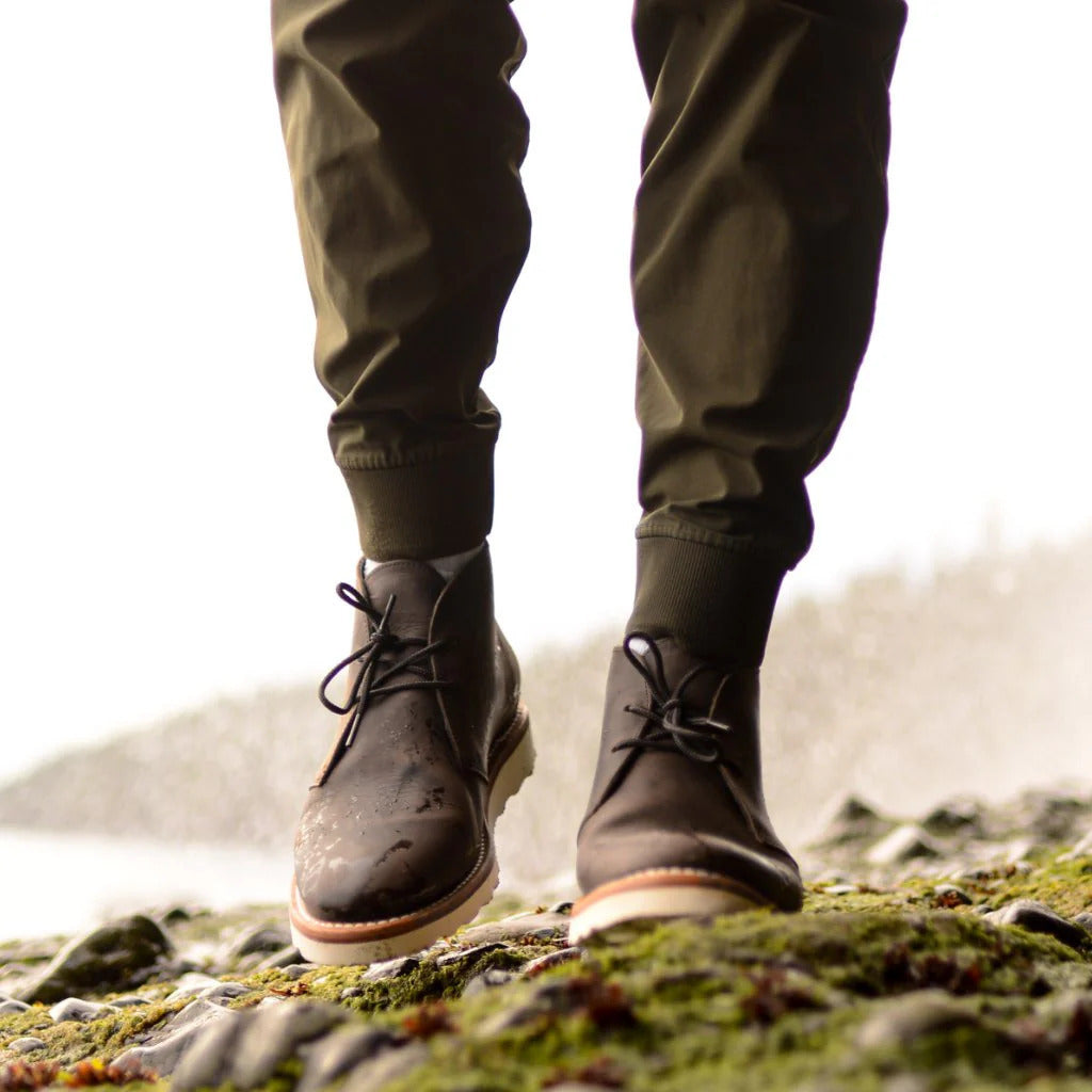 Waylon | Men Chukka Boots With Sturdy Welt Shock Absorbing Sole Cushioned Footbed And Hand Stitched Detailing