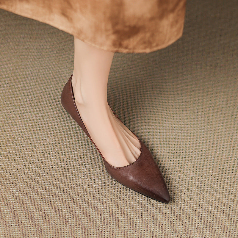 Irella Genuine Leather Flats