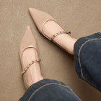 Emery Genuine Leather Mary Jane Flat