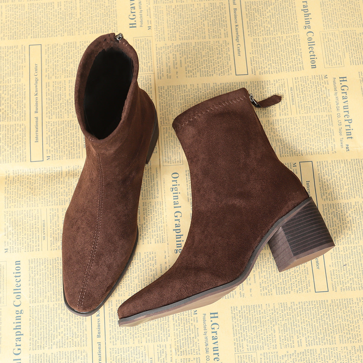Vynce | Women Side Zip Heeled Boots