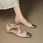 Elene Genuine Leather Mary-Jane Flats