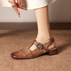 Varetta Genuine Leather Heels