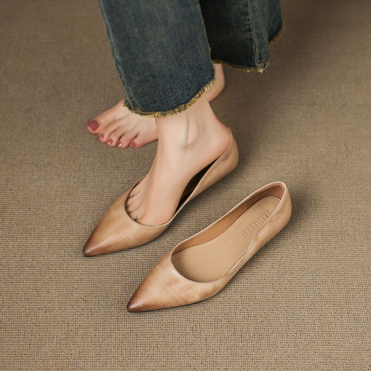 Irella Genuine Leather Flats