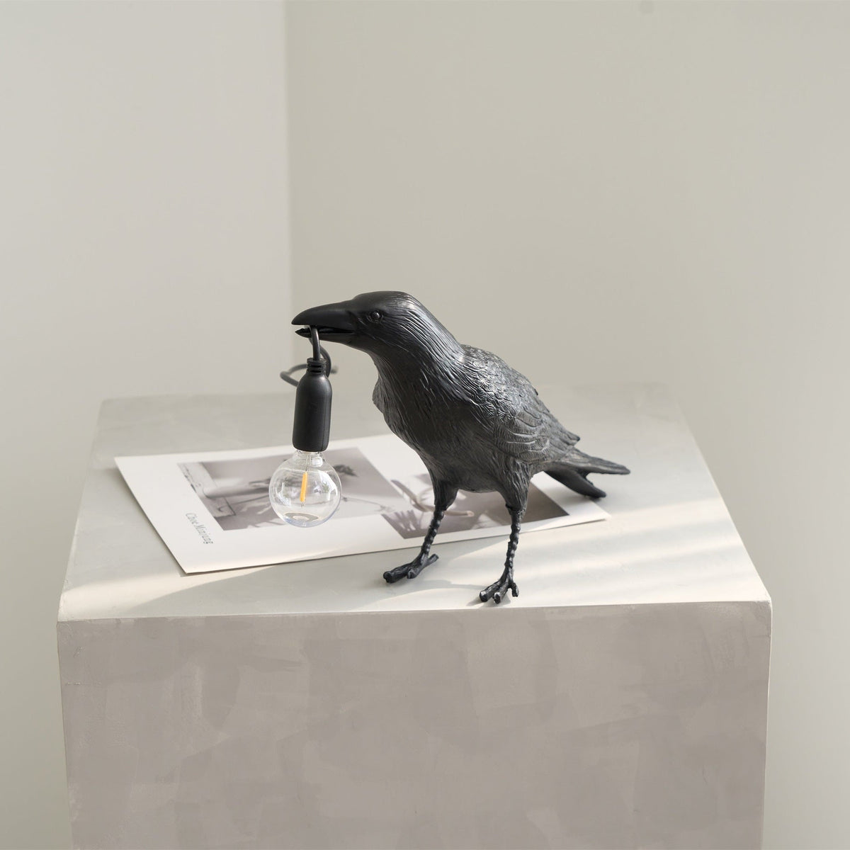 Raven Resin Table Lamp