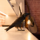 Raven Resin Table Lamp