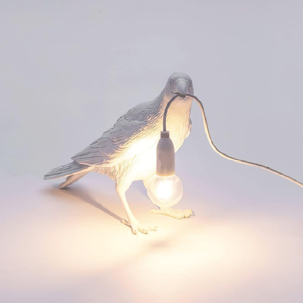 Raven Resin Table Lamp