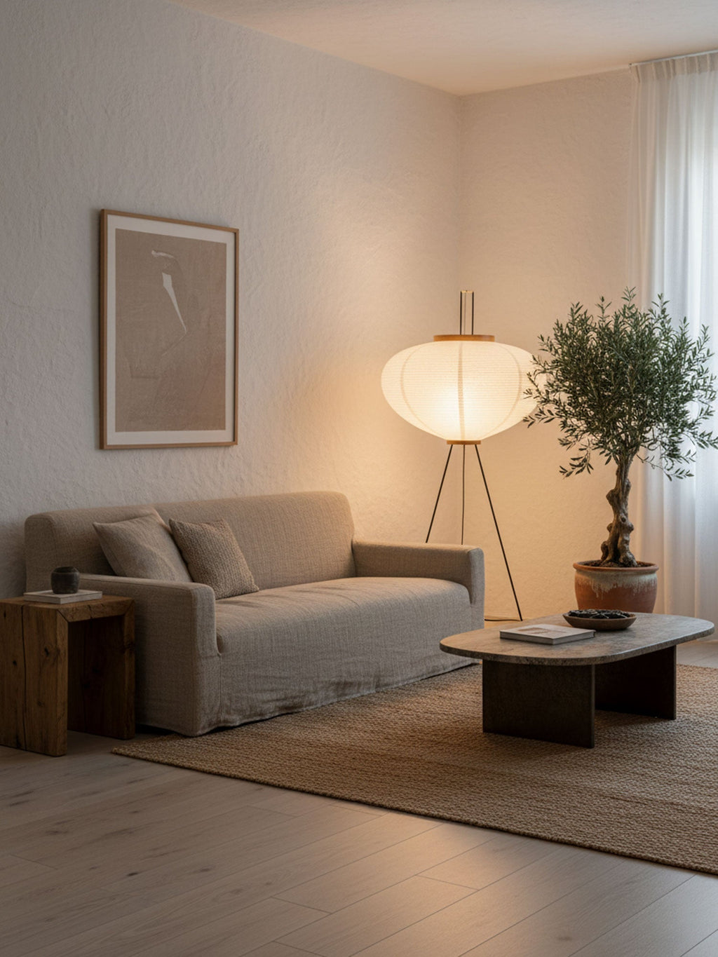 Rice Paper Floor Lamp