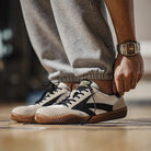 Percival | Men Retro Eighties Trainers With EVA Midsole Rubber Edge And Padded Heel For Everyday Wear