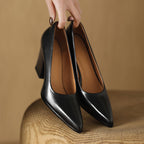 Verona | Women Pointed Toe Pumps With Block Heel