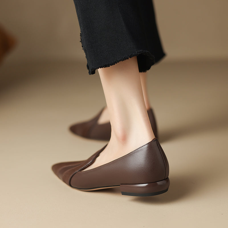 Klara Genuine Leather Flats