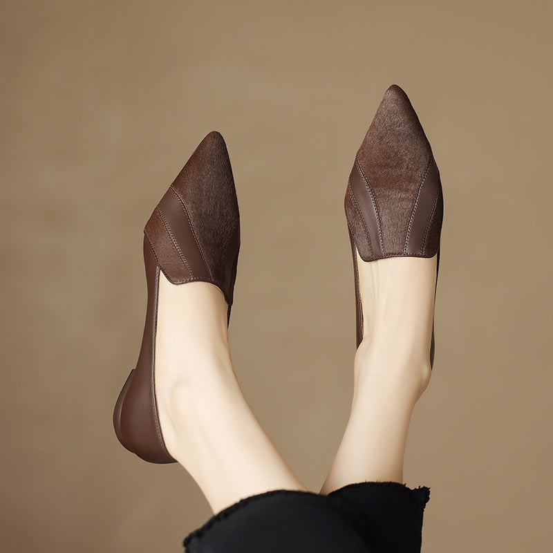 Klara Genuine Leather Flats
