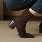 Vynce | Women Side Zip Heeled Boots
