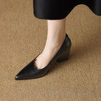 Verona | Women Pointed Toe Pumps With Block Heel