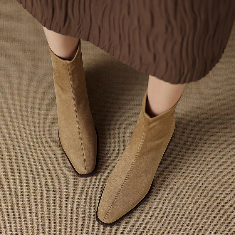 Vynce | Women Side Zip Heeled Boots