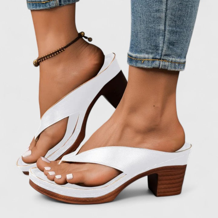 Jazrielle | Women Heels With Shaped Footbed Shock Absorbing Sole And Slip Resistant Outsole For Evening Or Office