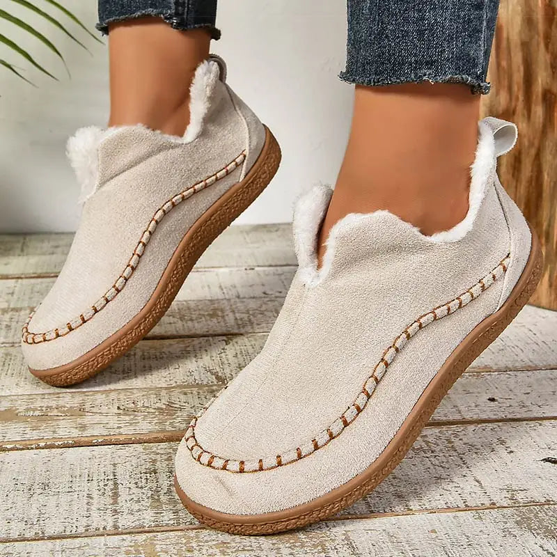 Emily | Women Lined Slip On House Sandals With Round Toe