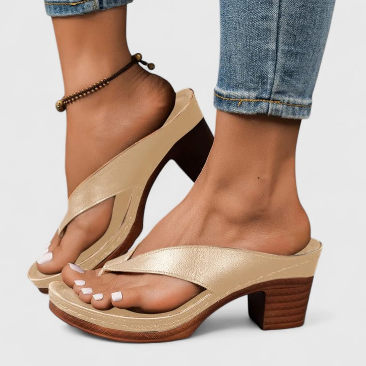 Jazrielle | Women Heels With Shaped Footbed Shock Absorbing Sole And Slip Resistant Outsole For Evening Or Office