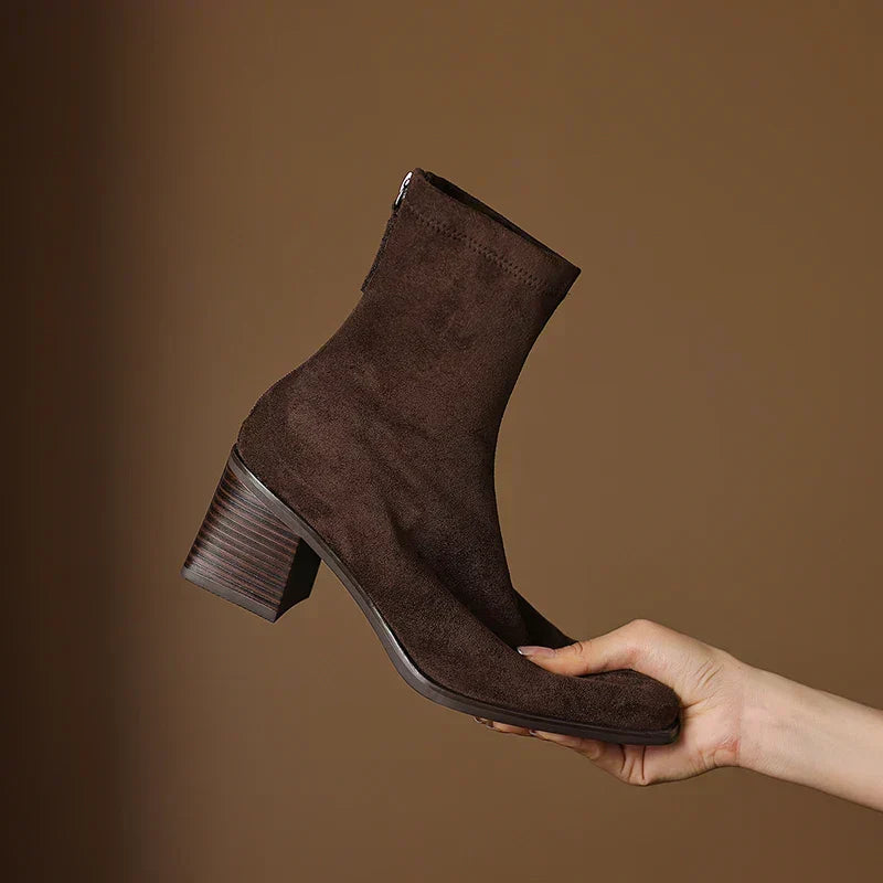 Vynce | Women Side Zip Heeled Boots