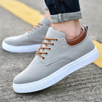 Men's Canvas & Leather Orthopedic Sneakers | Savoni