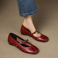 Rosie Genuine Leather Mary Jane Ballet Flats