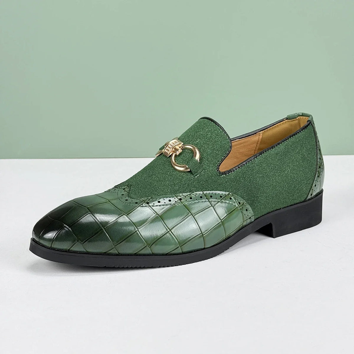 Valerio Leather Loafers - Redwood Main
