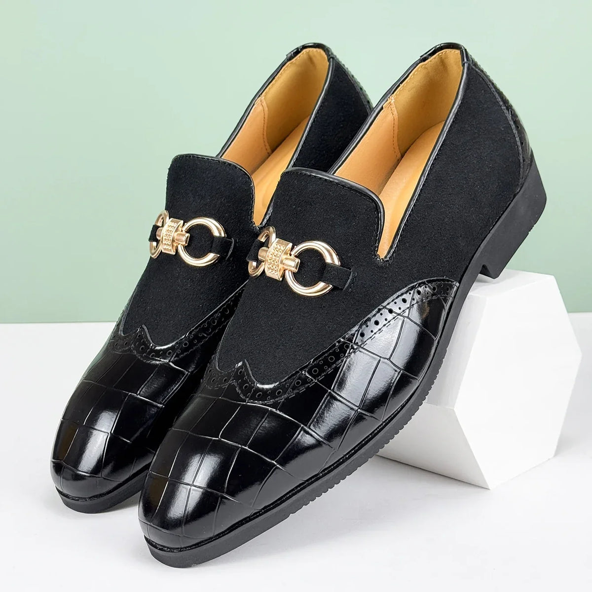 Valerio Leather Loafers - Redwood Main