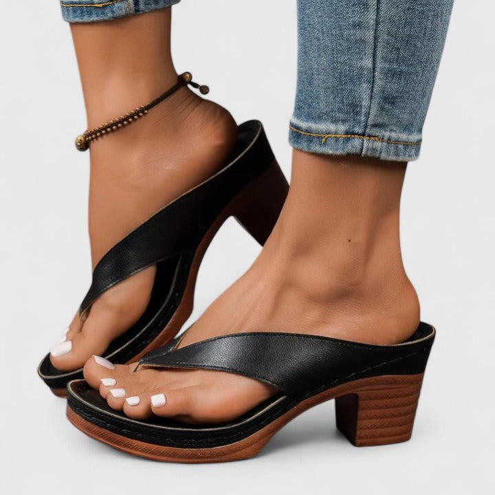 Jazrielle | Women Heels With Shaped Footbed Shock Absorbing Sole And Slip Resistant Outsole For Evening Or Office