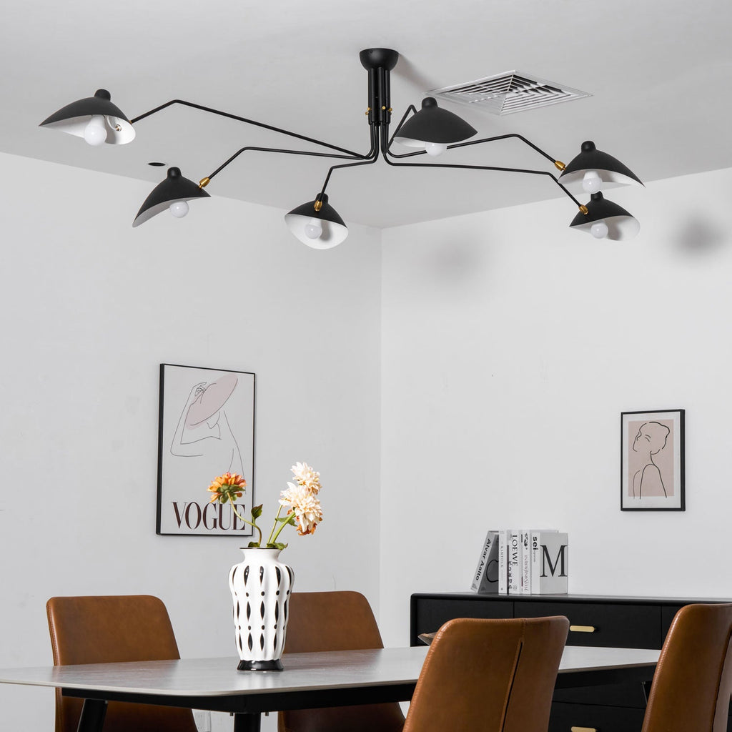 Multi-Arm Spider Ceiling Light A