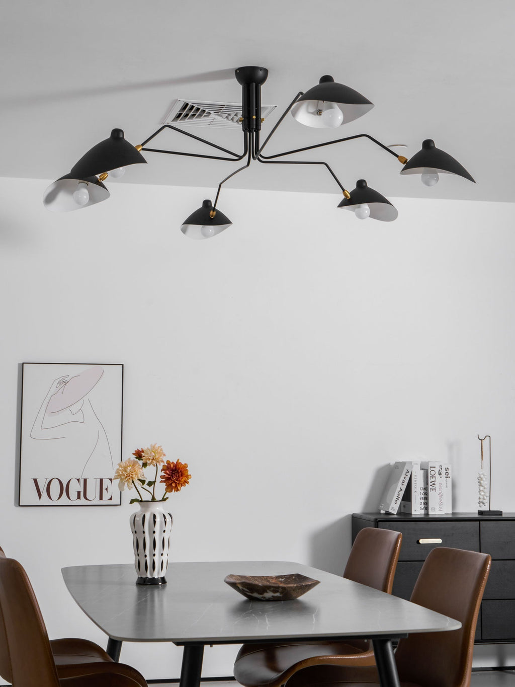 Multi-Arm Spider Ceiling Light A