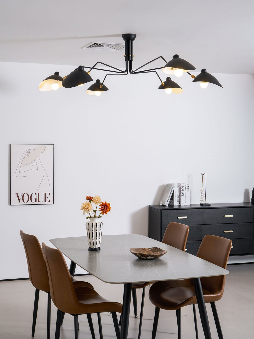 Multi-Arm Spider Ceiling Light A