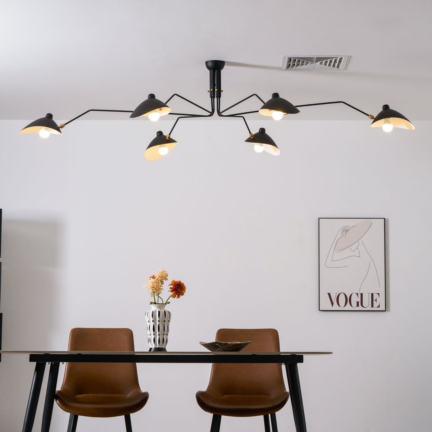 Multi-Arm Spider Ceiling Light A