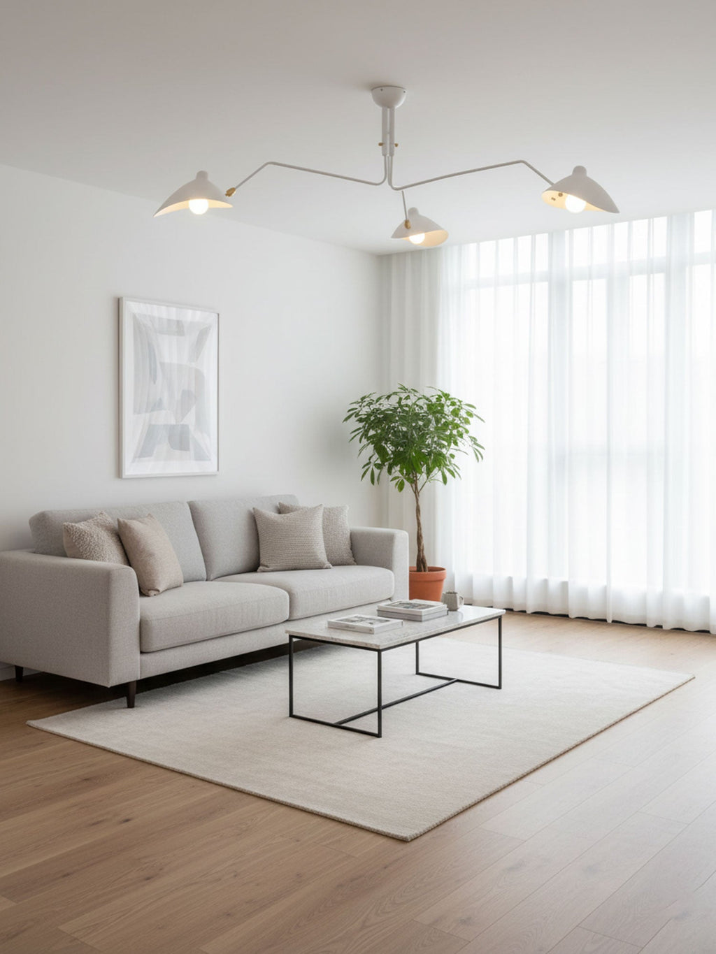 Multi-Arm Spider Ceiling Light A