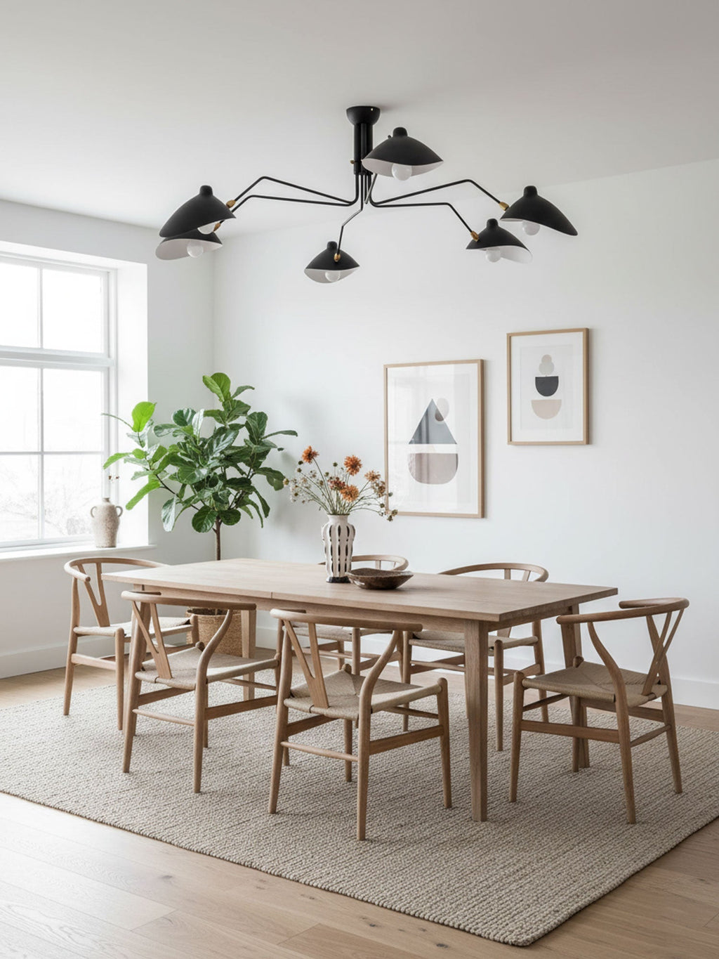 Multi-Arm Spider Ceiling Light A