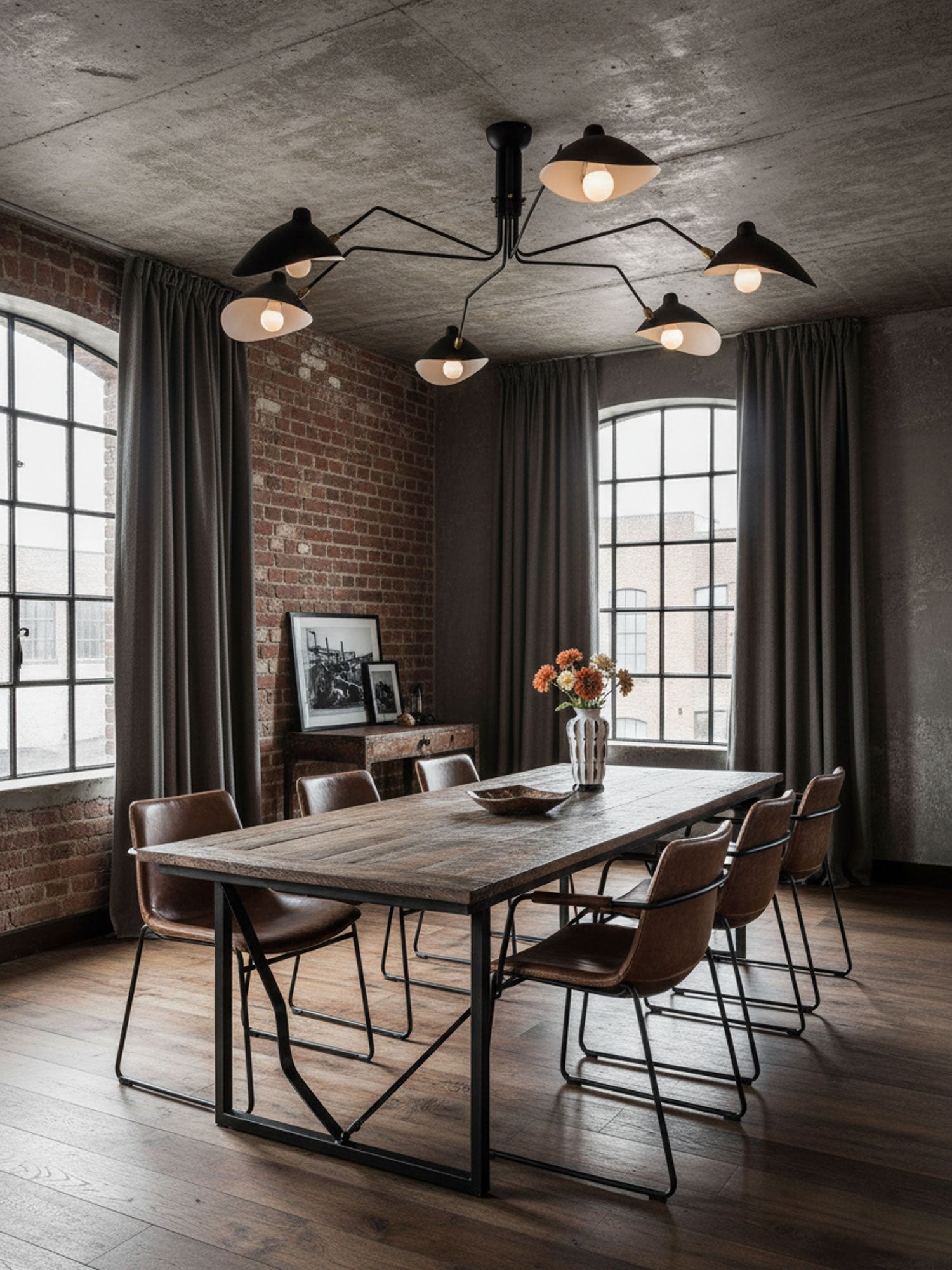 Multi-Arm Spider Ceiling Light A