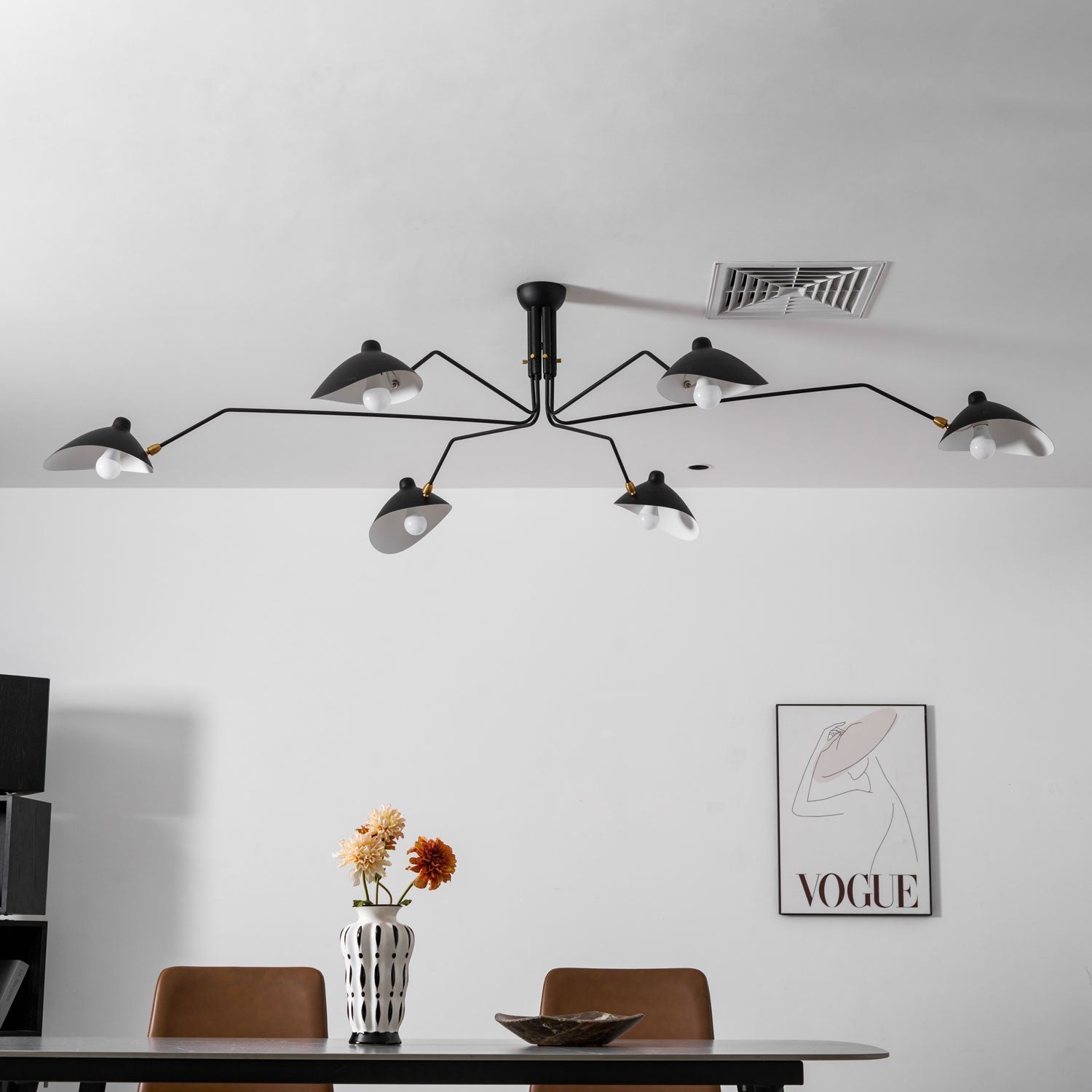 Multi-Arm Spider Ceiling Light A