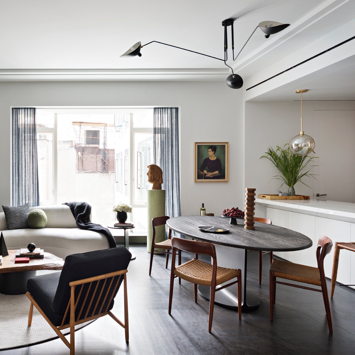 Multi-Arm Spider Ceiling Light A