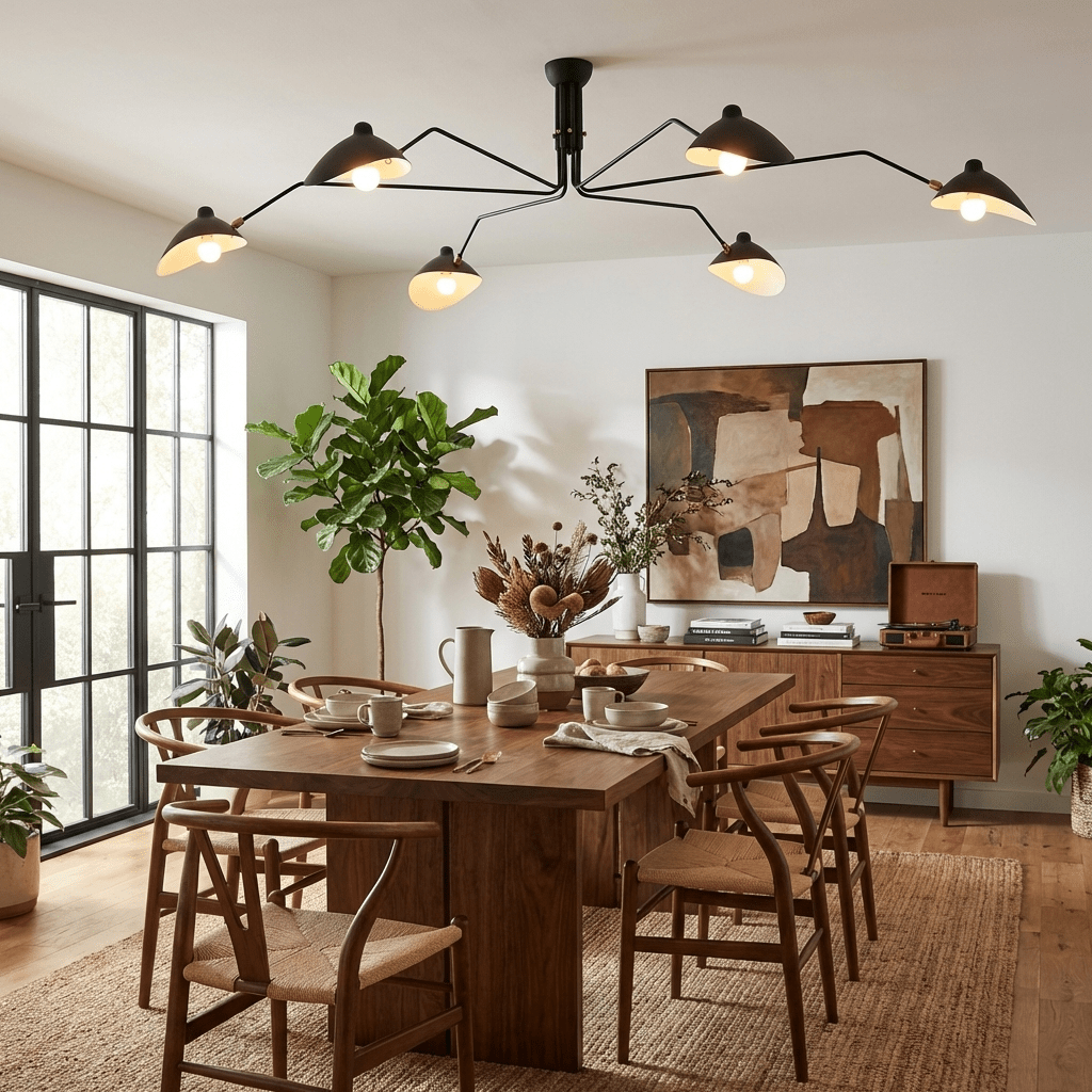 Multi-Arm Spider Ceiling Light A