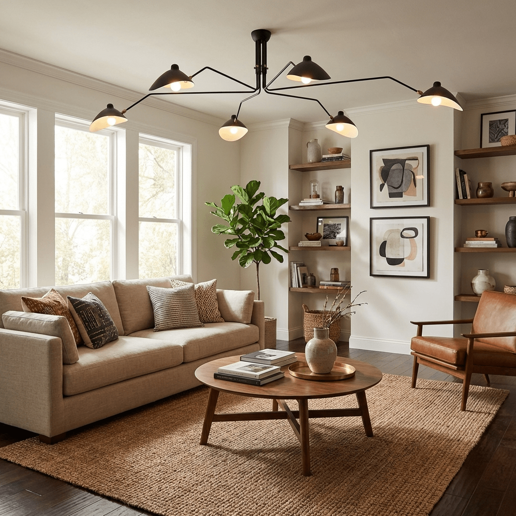 Multi-Arm Spider Ceiling Light A