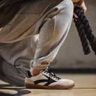 Percival | Men Retro Eighties Trainers With EVA Midsole Rubber Edge And Padded Heel For Everyday Wear