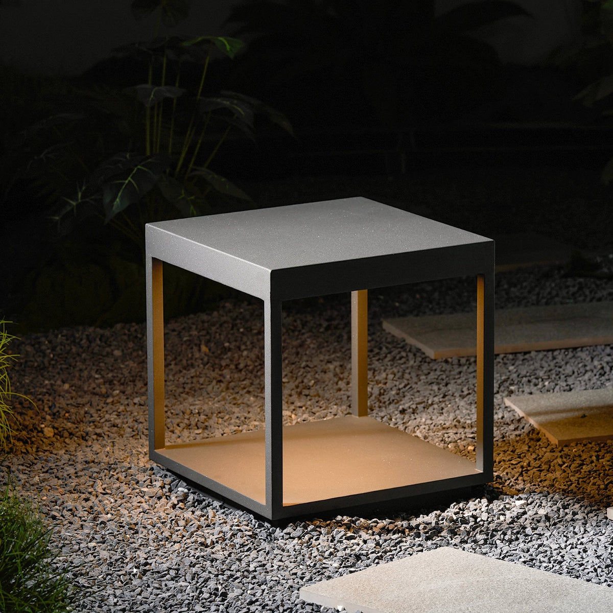 Square Frame Post Outdoor Light