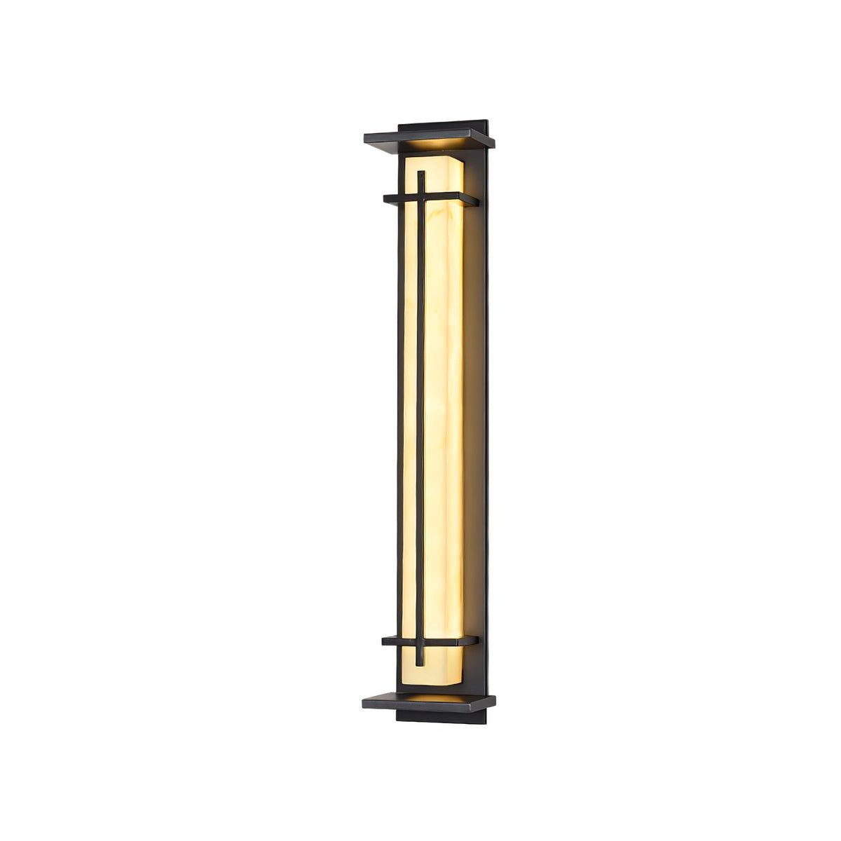 Square Outdoor Alabaster Wall Light