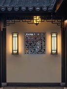 Square Outdoor Alabaster Wall Light