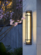 Square Outdoor Alabaster Wall Light