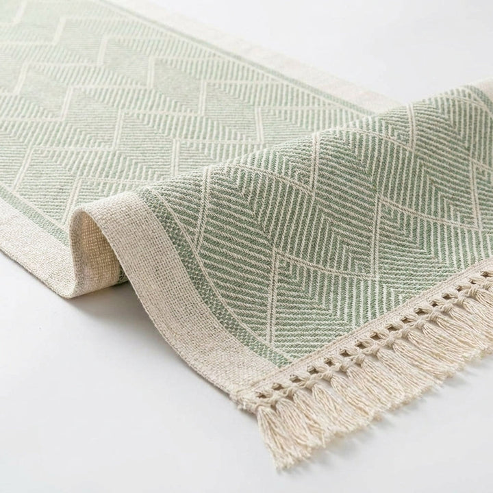 Elegant Table Runner with Woven Texture