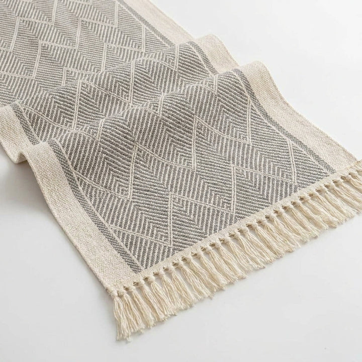 Elegant Table Runner with Woven Texture